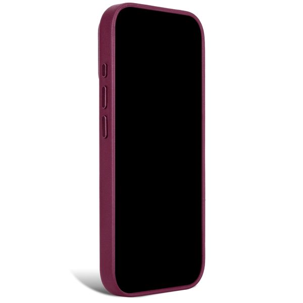 Decoded Coque en cuir MagSafe Apple iPhone 18 Pro / 17 Pro - Aubergine