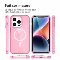 imoshion Coque Pailletée avec MagSafe Apple iPhone 13 Pro - Paillettes Rose