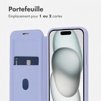 imoshion Bookcase transparente avec MagSafe Apple iPhone 15 - Lilas