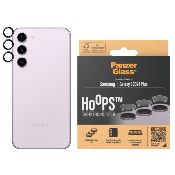 PanzerGlass Protection Caméra Hoops Optic Rings Samsung Galaxy S24 Plus - Noir