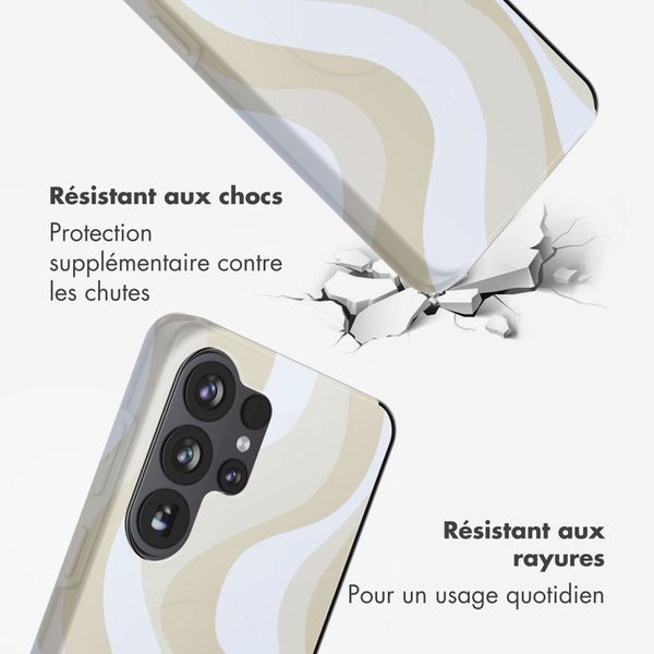 Selencia Coque arrière Vivid avec MagSafe Samsung Galaxy S26 Ultra - Desert Waves Beige