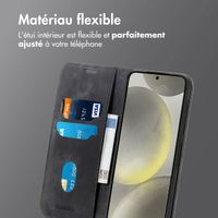 imoshion Étui de téléphone portefeuille Slim Samsung Galaxy S25 / S24 - Noir