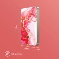 Selencia Powerbank Vivid 5 000 mAh - MagSafe et Qi - Desert Gold / Rosy Marble
