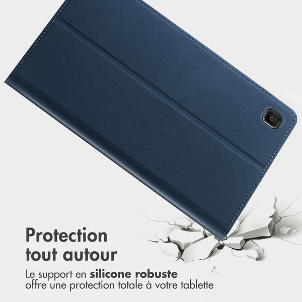 Accezz Coque tablette Classic Samsung Galaxy Tab S6 Lite (2020/2022/2024)  - Bleu foncé