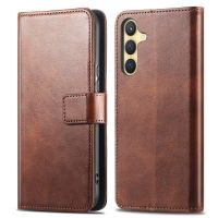 imoshion Étui de télephone portefeuille de luxe Samsung Galaxy S25 / S24 - Marron foncé