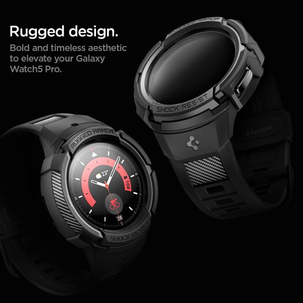 Spigen Coque Rugged Armor™ Pro Samsung Galaxy Watch 5 Pro - 45 mm - Noir