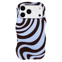 Selencia Coque arrière Vivid Wavy avec MagSafe Apple iPhone 17 Pro Max - Dream Swirl Chocolate