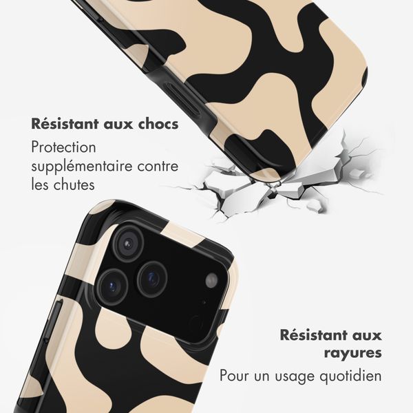 Selencia Coque arrière Vivid Apple iPhone 17 Pro - Art Wave Black