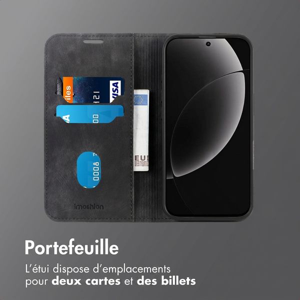 imoshion Étui de téléphone portefeuille Slim Realme GT 8 Pro - Noir