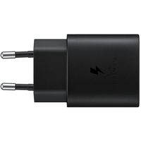 Samsung Original l'Adapteur de charge radpide USB-C emballage d'usine - 25 Watt - Noir