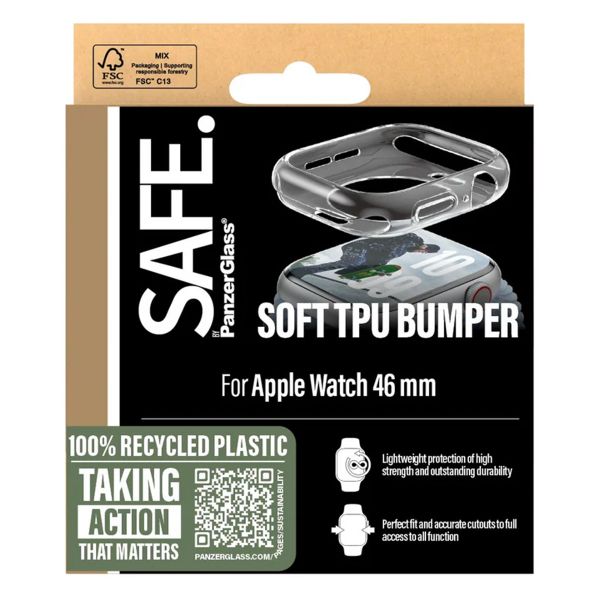 PanzerGlass Bumper Apple Watch 10 / 11 - 46 mm - Transparent