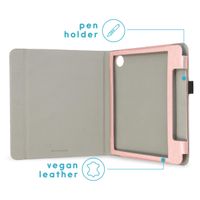 imoshion Étui de liseuse portefeuille en cuir végan Kobo Sage / Tolino Epos 3 - Rose Doré