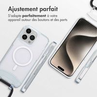 imoshion Coque MagSafe avec cordon amovible Apple iPhone 15 Pro Max - Transparent