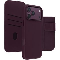 Accezz Étui de télephone portefeuille en cuir 2-en-1 avec MagSafe Apple iPhone 18 Pro Max / 17 Pro Max - Heath Purple