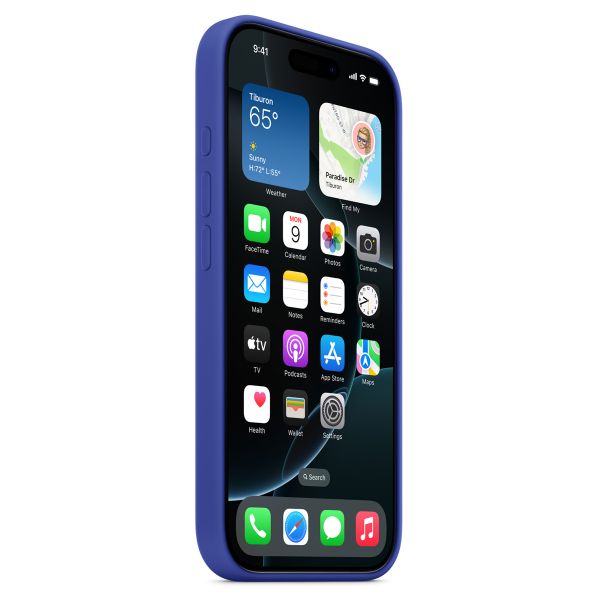 Apple Coque en silicone MagSafe Apple iPhone 16 Pro - Ultramarine