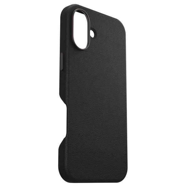 OtterBox Coque en cuir de cactus Symmetry MagSafe Apple iPhone 16 Plus - Noir Ash