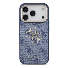 Guess Coque 4G Metal Logo Backcover Apple iPhone 18 Pro / 17 Pro - Blue