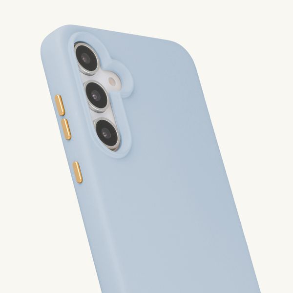 Selencia Coque arrière Rivièra avec MagSafe avec crochets amovibles Samsung Galaxy S25 / S24 - Powder Blue