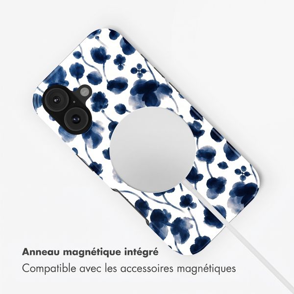 Selencia Coque arrière Vivid avec MagSafe Apple iPhone 17 - Midnight Blossom