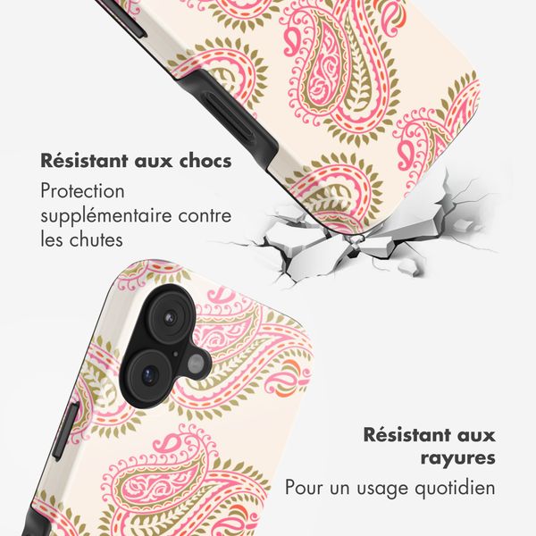 Selencia Coque arrière Vivid avec MagSafe Apple iPhone 17 - Paisley Blush