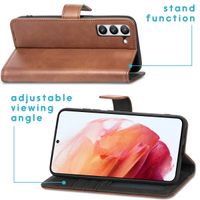 imoshion Étui de télephone portefeuille de luxe Samsung Galaxy S21 FE - Marron