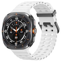 imoshion Bracelet Ocean en silicone Samsung Galaxy Watch Ultra (2024/2025) - Blanc