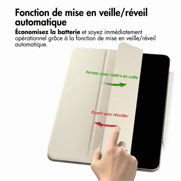 imoshion Magnetic etui de téléphone portefeuille Apple iPad Air 11 pouces (2026) M4 / (2025) M3 / (2024) M2 / Air 5 (2022) / Air 4 (2020) - Beige