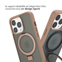 Accezz Coque Ring Stand avec MagSafe Apple iPhone 13 Pro Max - Marron