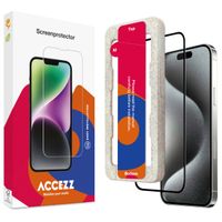Accezz Protection d'écran en verre trempé avec applicateur Apple iPhone 15