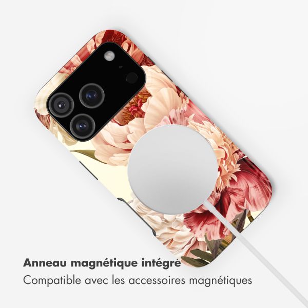 Selencia Coque arrière Vivid avec MagSafe Apple iPhone 17 Pro - Vintage Peony