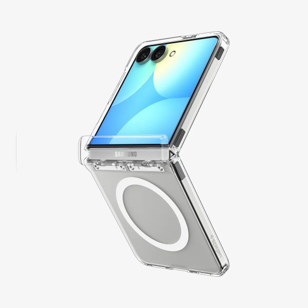 Spigen Coque Ultra Hybrid Pro MagFit Samsung Galaxy Z Flip 8 - Clear / White