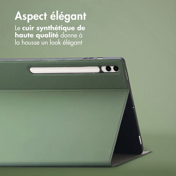 Accezz Coque tablette Classic Samsung Galaxy Tab S10 Plus / Tab S9 FE Plus / Tab S9 Plus - Vert
