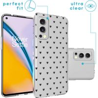 imoshion Coque Design OnePlus Nord 2 - Hearts All Over Black
