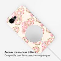 Selencia Coque arrière Vivid avec MagSafe Apple iPhone 17e / 16e - Paisley Blush