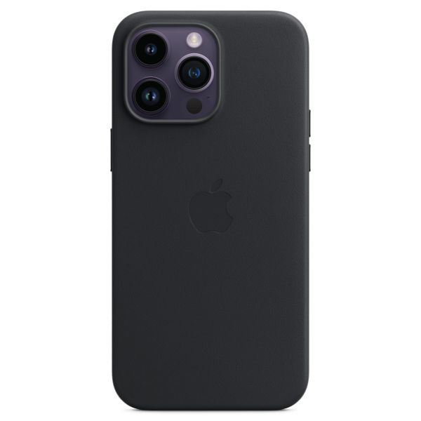 Apple Coque Leather MagSafe Apple iPhone 14 Pro Max - Midnight