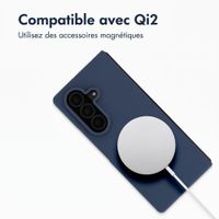 Accezz Coque Liquid Silicone avec MagSafe Samsung Galaxy Z Fold 8 Ultra - Bleu foncé
