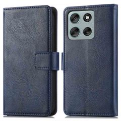 imoshion Étui de télephone portefeuille de luxe Motorola Moto G86 Power - Bleu foncé