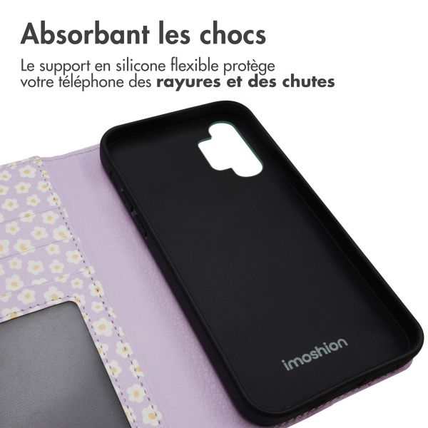 imoshion Étui de télephone portefeuille Design Samsung Galaxy A32 (5G) - White Daisy