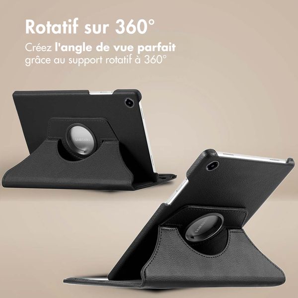 imoshion Coque tablette rotatif à 360° Samsung Galaxy Tab A11 / A9 8.7 pouces - Noir
