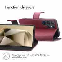 imoshion Étui de télephone portefeuille de luxe Samsung Galaxy S25 Ultra - Bordeaux