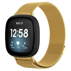 imoshion Bracelet magnétique milanais Fitbit Versa 3 - Taille S - Doré