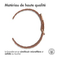 imoshion Bracelet en cuir magnétique  - Connexion universelle 20 mm - Marron