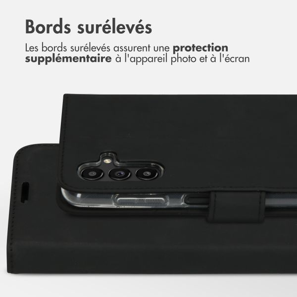 Accezz Étui de télephone Wallet Samsung Galaxy A13 (5G) / A04s - Noir