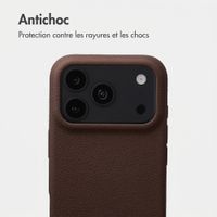imoshion Coque arrière Texture Apple iPhone 18 Pro / 17 Pro - Marron foncé