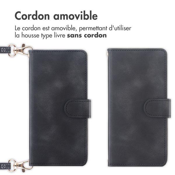 imoshion Etui de télephone portefeuille avec cordon OnePlus 15R - Noir