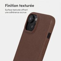 imoshion Coque arrière Texture Apple iPhone 15 - Marron foncé