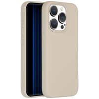 Accezz Coque Liquid Silicone Apple iPhone 15 Pro - Stone