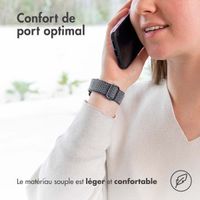 imoshion Bracelet en nylon élastique Apple Watch | 44/45/46/49 mm - Gris foncé