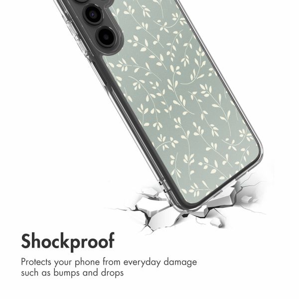 imoshion Coque Design Samsung Galaxy A16 - Smoke Green Flowers