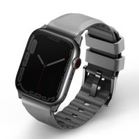Uniq Bracelet Linus AiroSoft™ en silicone Apple Watch | 44/45/46/49 mm - Chalk Grey